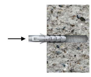 Koelner Kołek rozporowy FIX 6x30mm z hakiem prostym 200szt. - FIX-06K 6