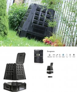 Prosperplast Kompostownik EVOGREEN* 630L czarny (IKEV630C-S411) 3