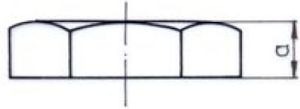 Odlewnia Zawiercie przeciwnakrętka P4 1" ocynk NR44 (4979) 2