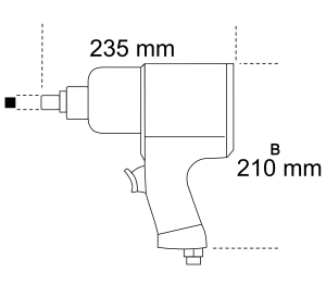 Klucz udarowy Beta Tools 1927P 6.2 bar 1/2" 5