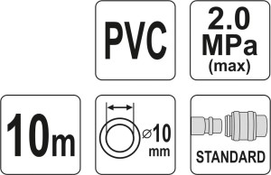 Yato Wąż pneumatyczny w rolce 10mm 10m (YT-24224) 3