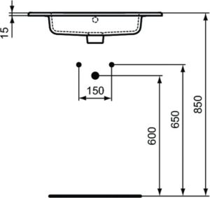 Umywalka Ideal Standard Tempo 61cm (E066801) 2