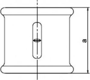 Odlewnia Zawiercie Mufa redukcyjna M2 2 x 6/4" czarna 3