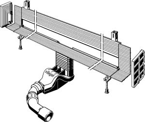 Viega Odpływ liniowy bez rusztu ścienny Advantix Vario 120cm (736552) 2