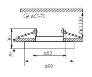 Kanlux Sufitowa oprawa ozdobna MORTA B CT-DSO50-SR srebrna (22117) 3