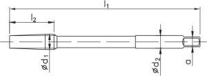 Fanar Gwintownik maszynowy lewoskrętny M42 przedłużany (F1-251001-0420) 2