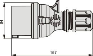 Elektromet Wtyczka przenośne proste TWIST 16A 400V IP44 (922071) 2
