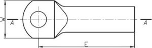 Ergom Końcówka oczkowa aluminiowa 2KAM 16/10 (E12KA-01050100300) 2
