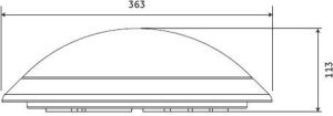 GE Lighting Plafoniera 8W IP54 BRIO LED BW173FWOPL (95946) 2