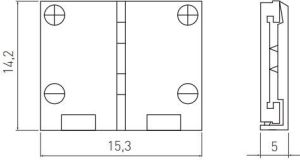 GTV Złączka XC11 do taśm LED 10mm (LD-ZTL10MM-02N) 2