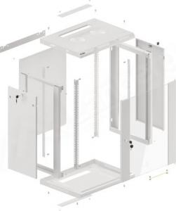 Szafa Lanberg Wisząca 19" 15U (WF01-6415-10S) 10