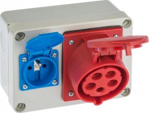 Elektro-Plast Rozdzielnica budowlana 2P+Z 3P+N+Z/32A n/t bez zabezpieczeń RS-2 6202-01 - 6202-01 2