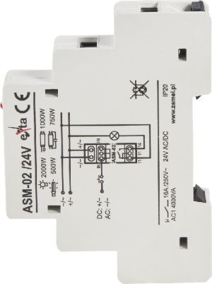 Zamel Automat schodowy 24V AC/DC ASM-02/24V (EXT10000007) 4