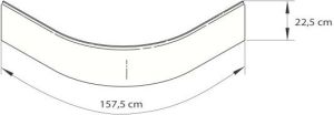 Obudowa brodzika Deante Standard Plus II półokrągła 90cm (KTU 031O) 2