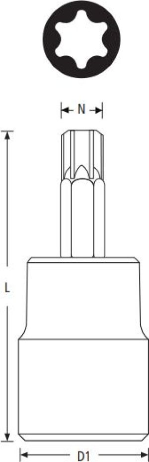Stanley Nasadka trzpieniowa Torx 1/4" T9 (732458) 2
