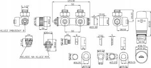 Invena INVENA DUOPLEX DO DOLNEGO PODL.50MM CHROM - CZ-88-015 8