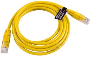 Esperanza RJ-45/RJ-45, kat.5e, U/UTP, żółty, 2m (EB274Y) 2