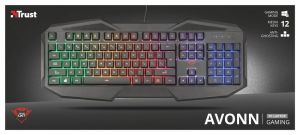 Klawiatura Trust GXT 830-RW Avonn  (21621) 4