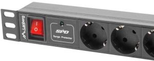Lanberg Listwa zasilająca PDU 19" 1U 7x Schuko 2m (PDU-07F-0200-IEC-BK) 2