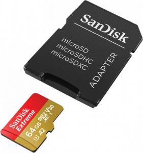 Karta SanDisk Extreme MicroSDXC 64 GB Class 10 UHS-I/U3 A2 V30 (SDSQXA2-064G-GN6AA) 3