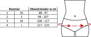 TOROS-GROUP Obustronny pas pachwinowy 351 beżowy r. 4 2