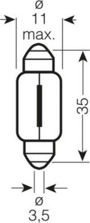 Osram Żarówka samochodowa SV8,5-8 12V C5W 6418ULT ULTRA LIFE 3