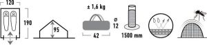 Namiot turystyczny High Peak Minipack 2 4