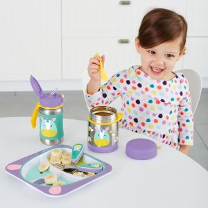Skip Hop Termos dla dzieci Zoo Jednorożec 0.325 l Srebrno-fioletowy 4