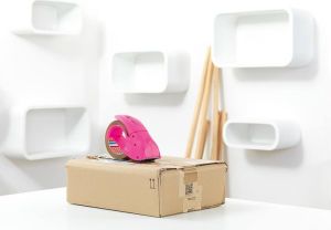 Tesa Dyspenser pack'n'go z taśmą, różowy 3