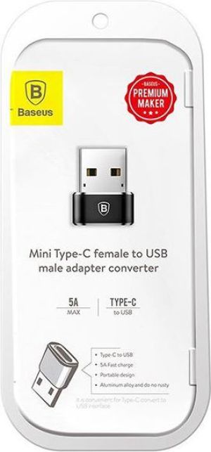 Adapter USB Baseus USB-A - USB-C Czarny  (28297-uniw) 6