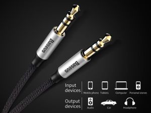 Kabel Baseus Jack 3.5mm - Jack 3.5mm 1m czarny (27890-uniw) 10