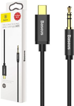 Kabel USB Baseus USB-C - mini Jack 3.5 mm 1.2 m Czarny (30476-uniw) 2