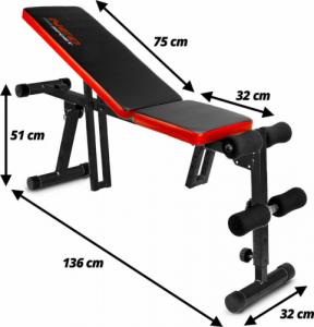 NEO SPORT Ławeczka łamana do ćwiczeń 11