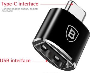 Adapter USB Baseus USB-A - USB-C Czarny  (27625-uniw) 4