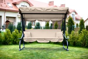 Furnide Huśtawka ogrodowa "Relax Plus" beżowa (1602) 3