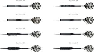 Harrows Rzutki Steeltip Black Arrows 25g (H0072-25) 2