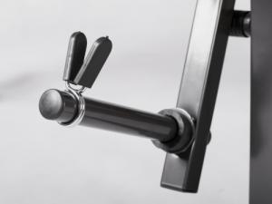 Ławeczka do ćwiczeń pod sztangę + modlitewnik NS-200 czarno-czerwona 10