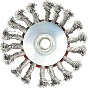 Geko Szczotka druciana boczna pleciona 115mm M14 (G00606) 3