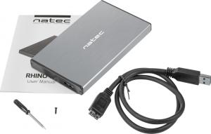 Kieszeń Natec 2.5" SATA - USB 3.0 Rhino Go Szara (NKZ-1281) 7