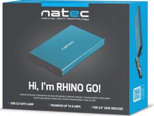 Kieszeń Natec 2.5" SATA - USB 3.0 Rhino Go Niebieska (NKZ-1280) 6
