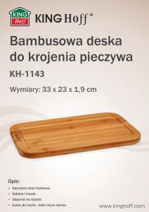 Deska do krojenia KingHoff 33x23cm 3