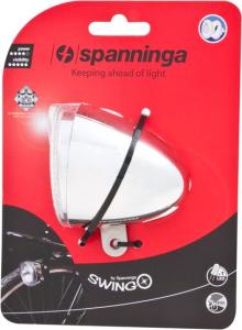 SPANNINGA Lampka przednia Swingo XB 10luxów/50 lumenów+ baterie chrom (SNG-H070017) 3