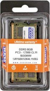 Pamięć do laptopa GoodRam SODIMM, DDR3, 8 GB, 1600 MHz, CL11 (GR1600S364L11/8G) 2