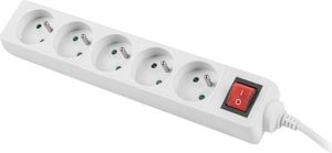 Listwa zasilająca Lanberg PS1 5 gniazd 3 m biała (PS1-05E-0300-W) 4