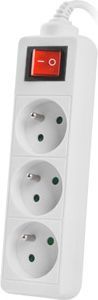 Listwa zasilająca Lanberg PS1 3 gniazda 3 m biała (PS1-03E-0300-W) 4