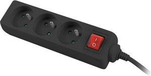 Listwa zasilająca Lanberg 3 gniazd 1.5 m czarna (PS1-03E-0150-BK) 4