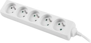 Lanberg 1.5m, biała, 5 gniazd, kabel wykonany z pełnej miedzi-PS0-05E-0150-W 2