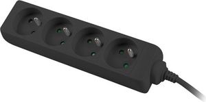 Lanberg 1.5m, czarna, 4 gniazda, kabel wykonany z pełnej miedzi -PS0-04E-0150-BK 2