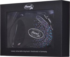 Flexi FLEXI Smycz Glam Splash Mystic, M TAŚMA 5 m, czarna 3