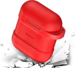 Baseus Etui ochronne do AirPods + Strap czerwone 9